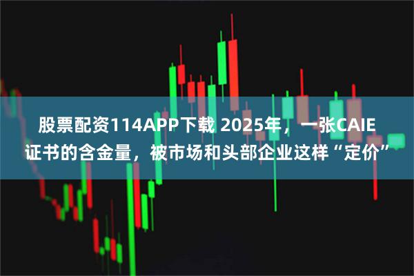 股票配资114APP下载 2025年，一张CAIE证书的含金量，被市场和头部企业这样“定价”